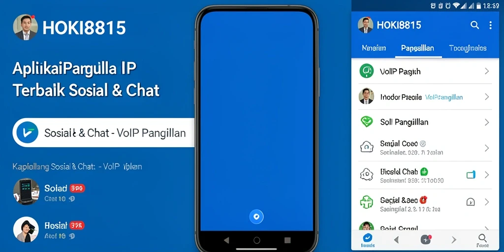 Antarmuka HOKI8815 untuk panggilan VoIP yang ramah pengguna.