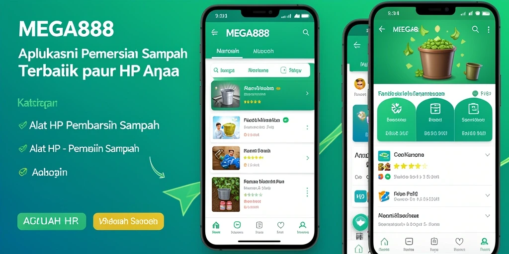 Antarmuka intuitif MEGA888 untuk membersihkan sampah.