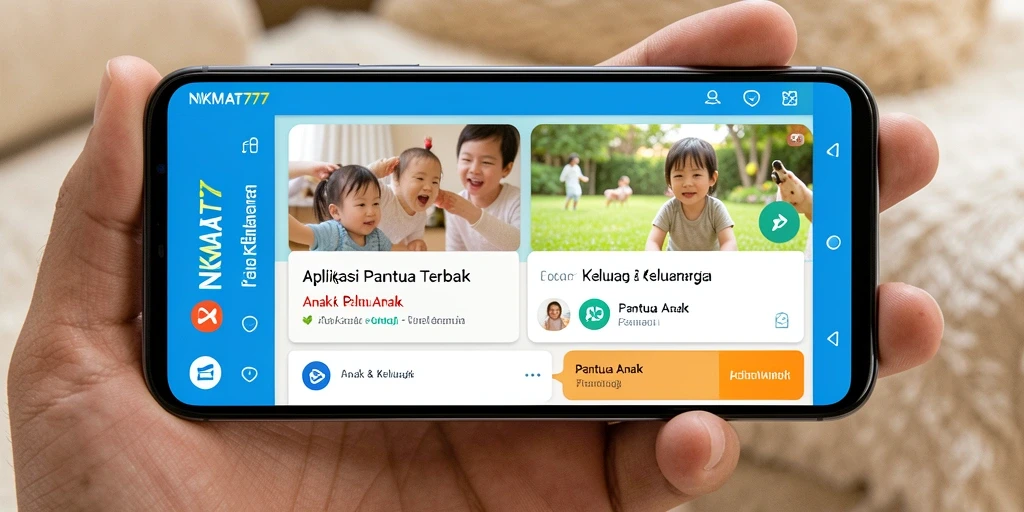 Antarmuka NIKMAT777 yang menampilkan fitur pemantauan anak.