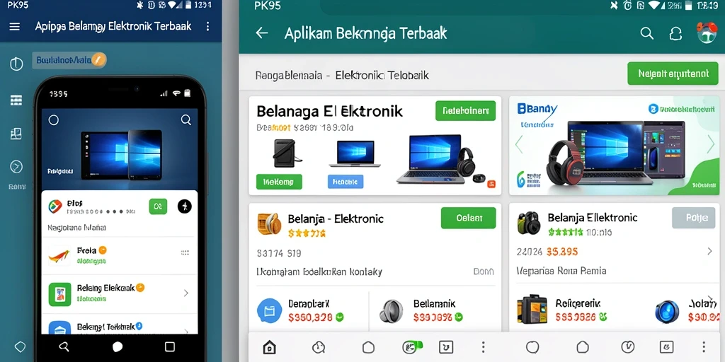 Antarmuka aplikasi PK95 yang menarik dan mudah digunakan.