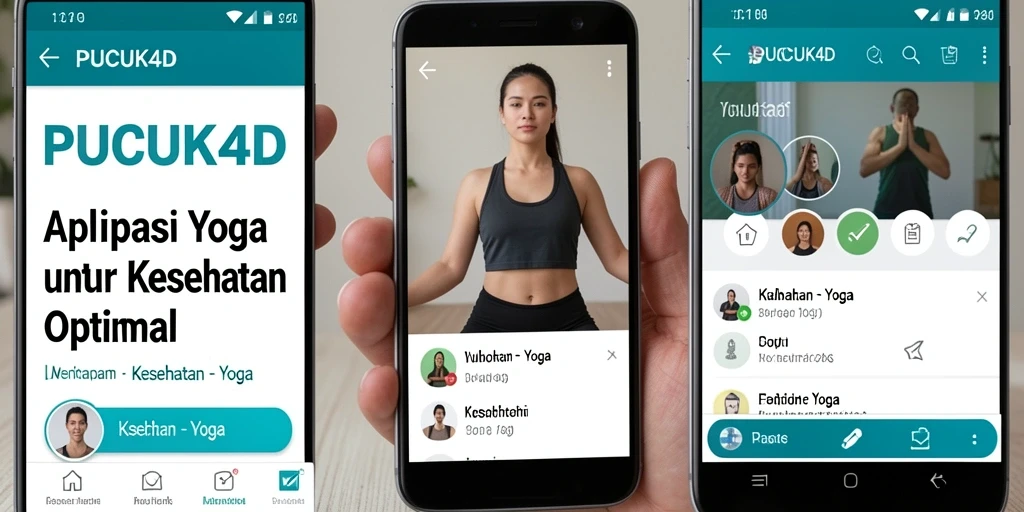 Antarmuka Pucuk4D yang sederhana dan fungsional untuk praktik Yoga.