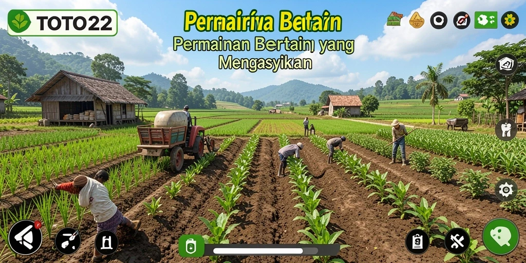 Antarmuka user-friendly TOTO22 dalam game bertani.