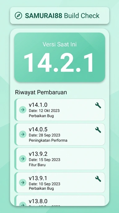 Riwayat Versi Aplikasi samurai88 untuk Android